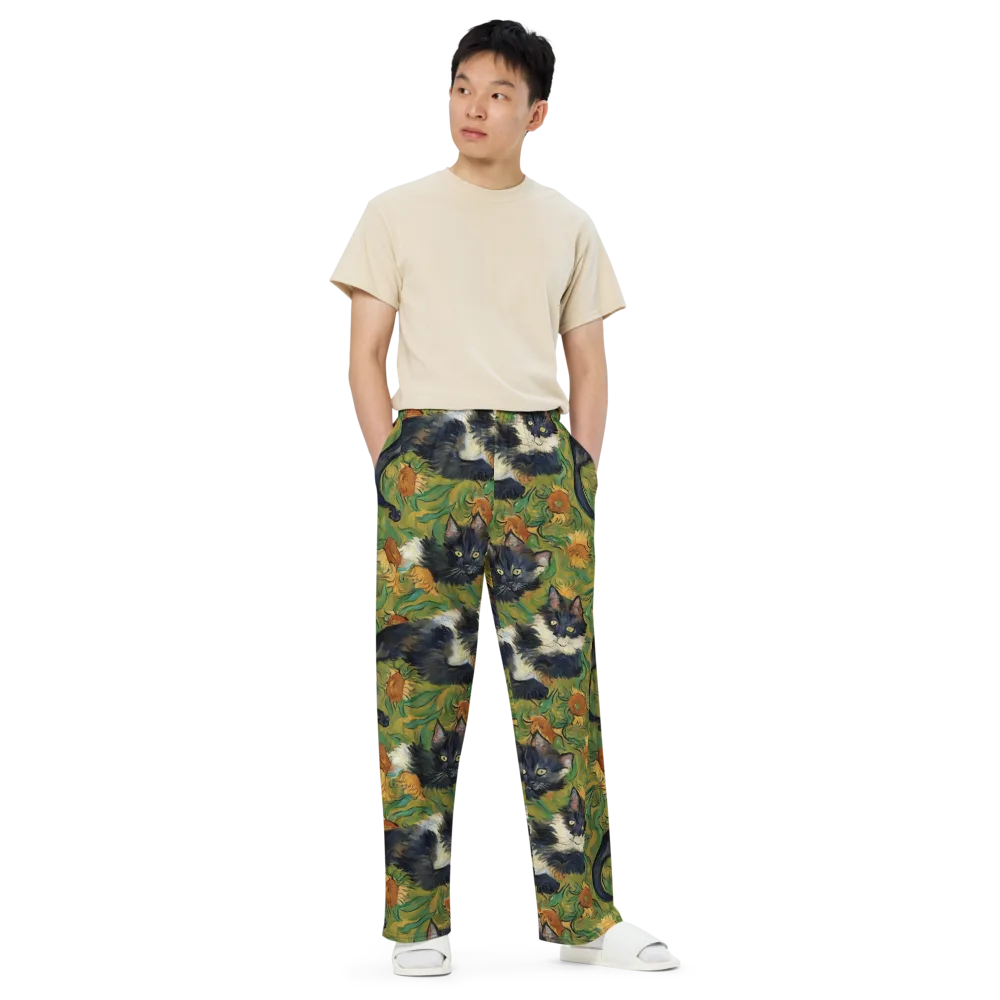 Marigold Catwalk on Wide-Leg Pants — Front