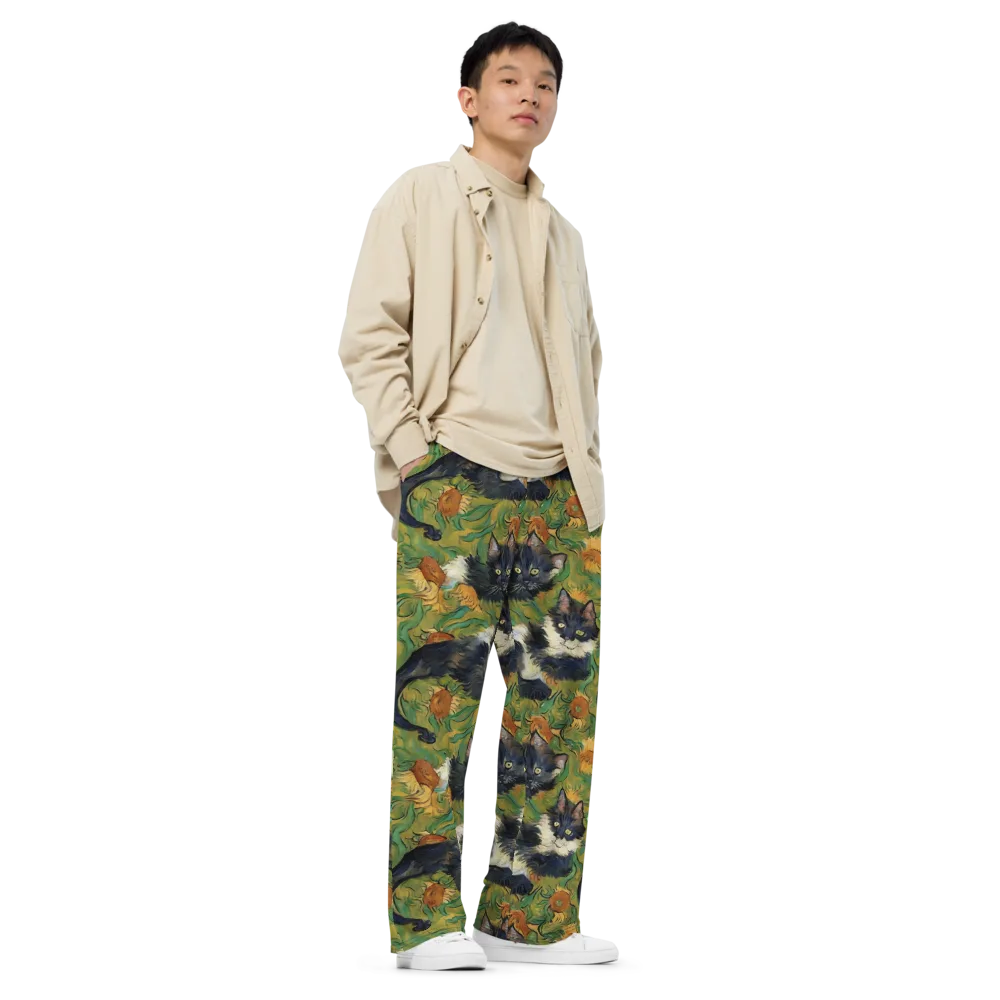 Marigold Catwalk on Wide-Leg Pants — Right Front