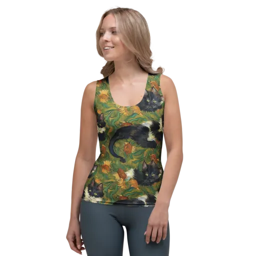 Marigold Catwalk on a Women's Tank Top
