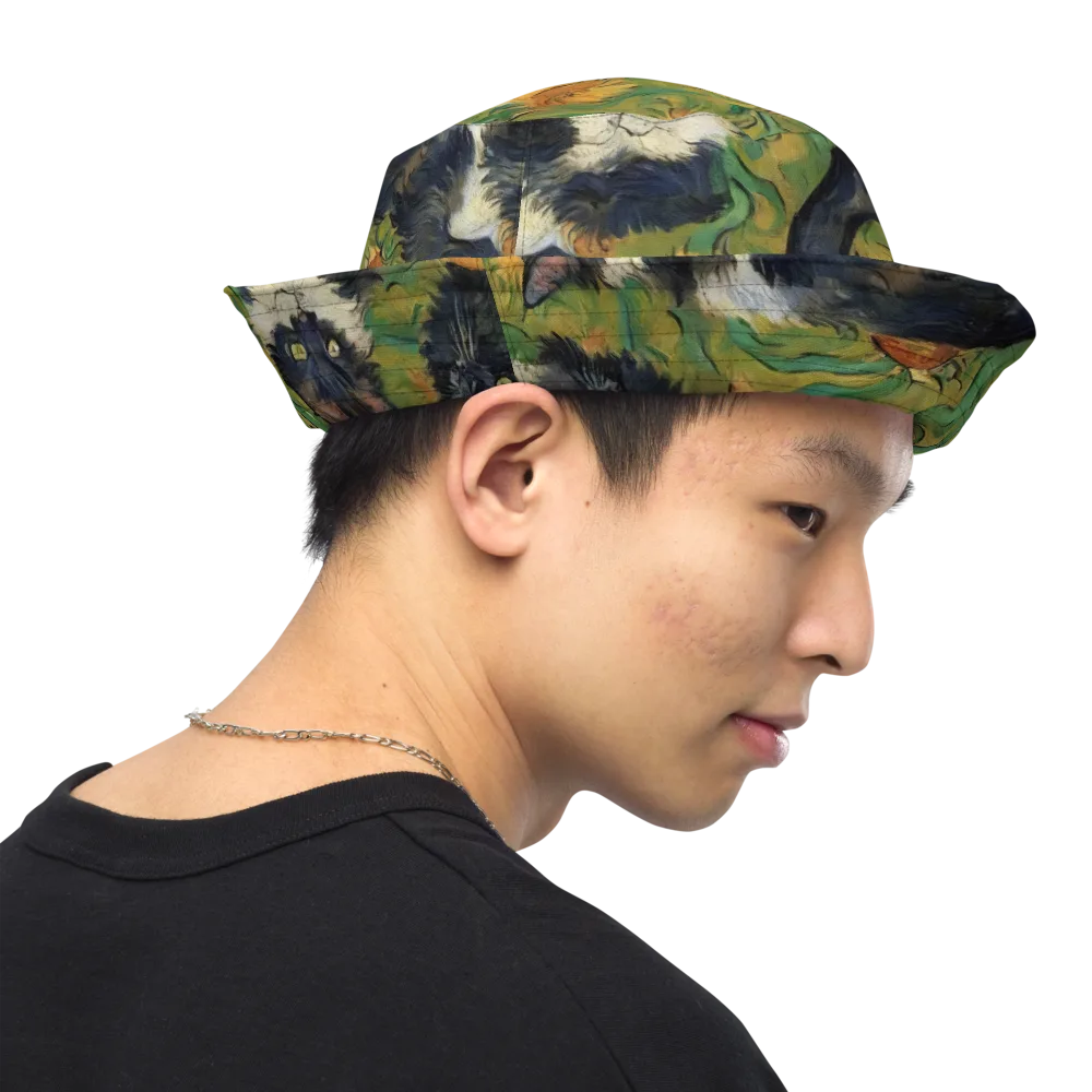 Marigold Catwalk on Reversible Bucket Hat — Right Outside