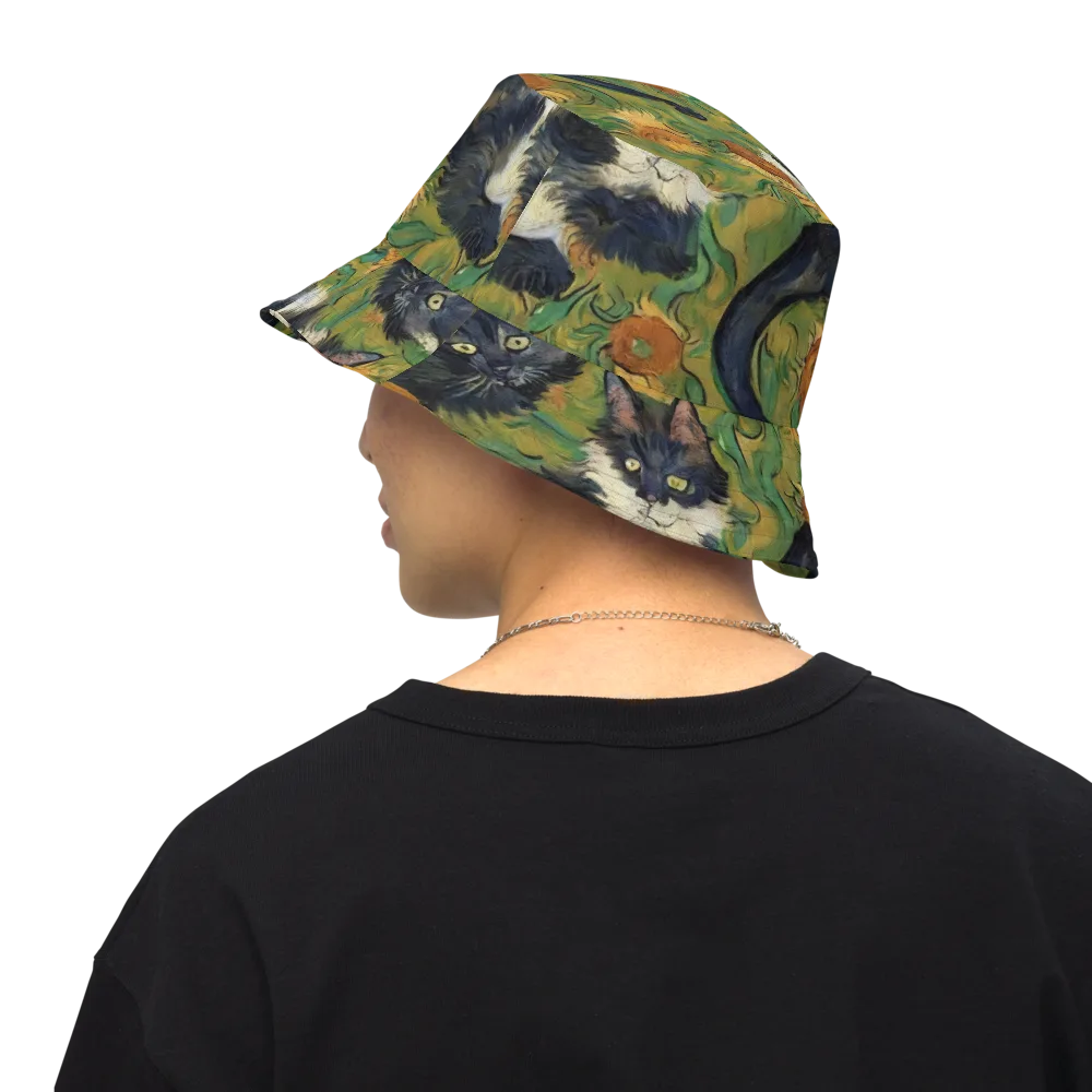 Marigold Catwalk on Reversible Bucket Hat — Back Inside