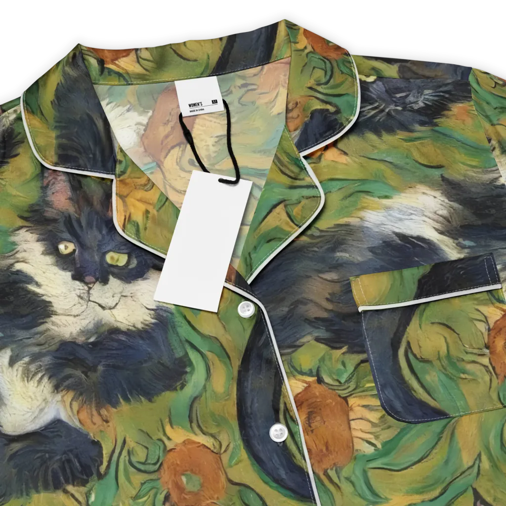 Marigold Catwalk on Women's Short Sleeve Pajama Top — Product details