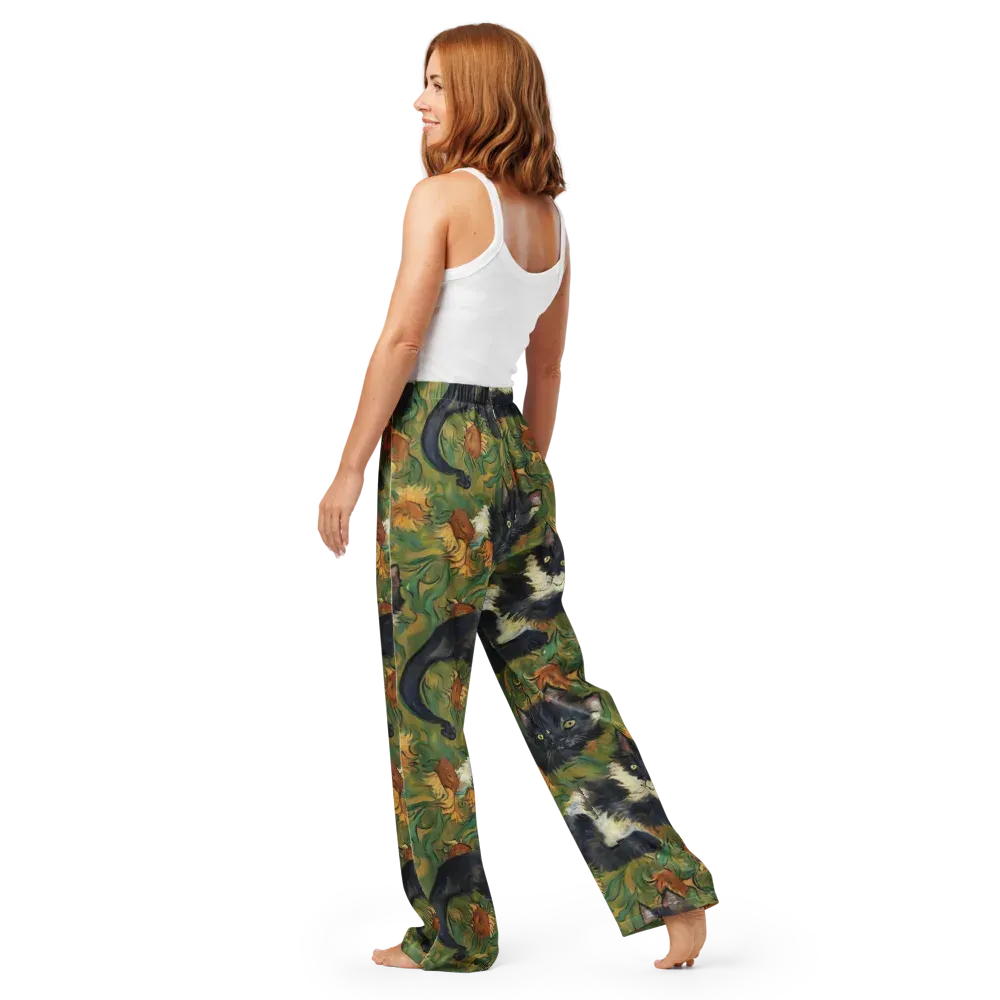 Marigold Catwalk on Women's Pajama Pants — Back