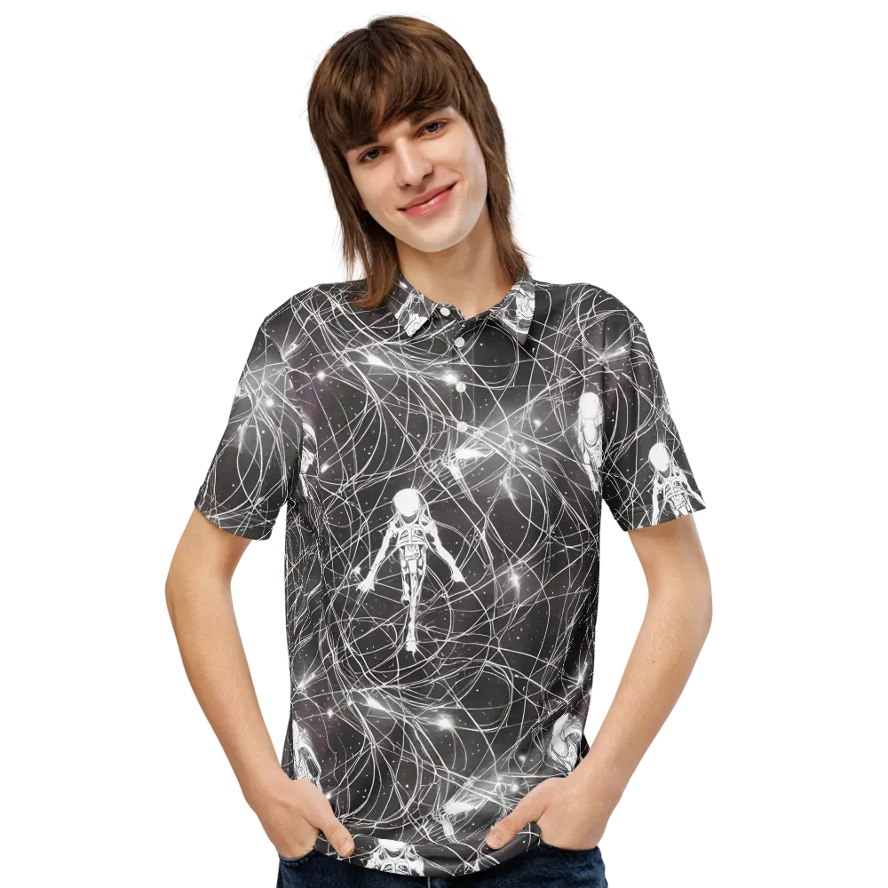 Void Weavers on Men's Slim Fit Polo Shirt — Front