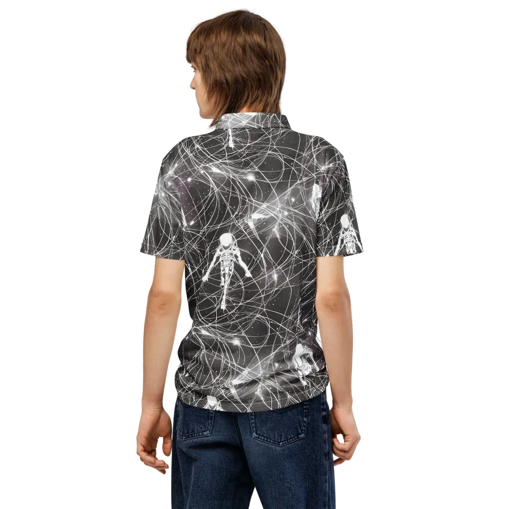 Void Weavers on Men's Slim Fit Polo Shirt — Back
