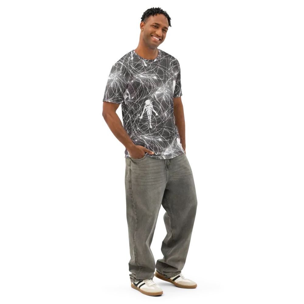 Void Weavers on Men's Cotton Crew Neck T-Shirt — Right Front