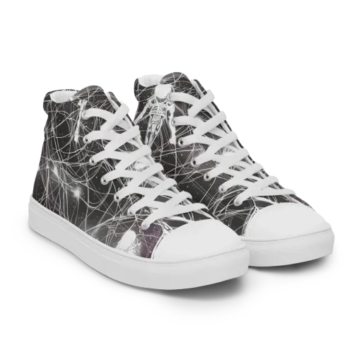 Void Weavers on a Men's High Top Canvas Shoes