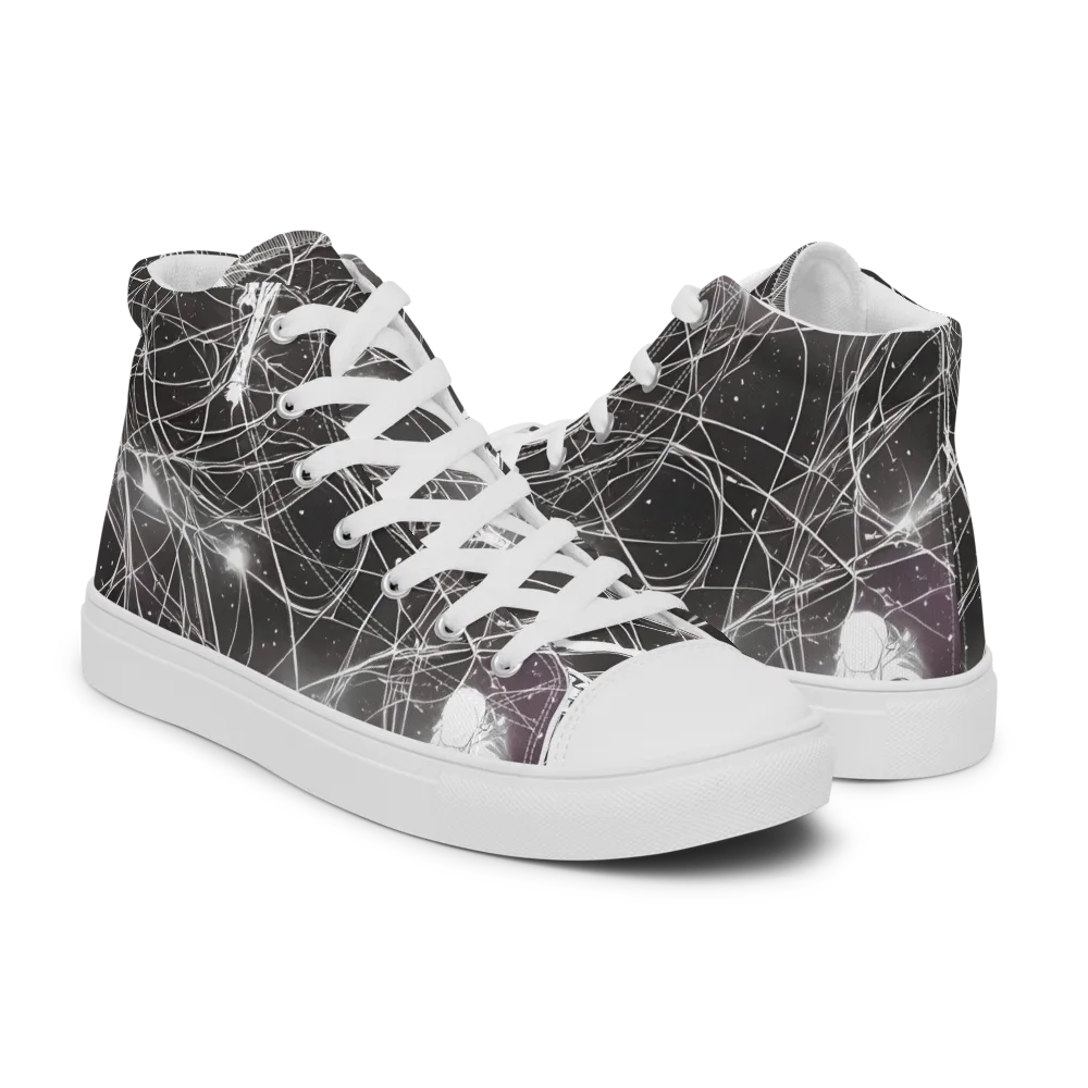 Void Weavers on Men's High Top Canvas Shoes — Right