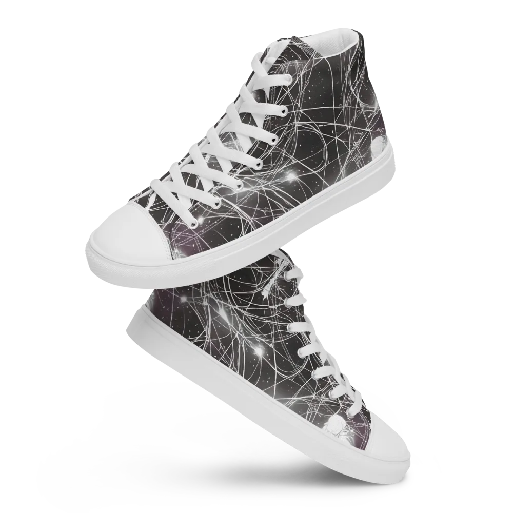 Void Weavers on Men's High Top Canvas Shoes — Front