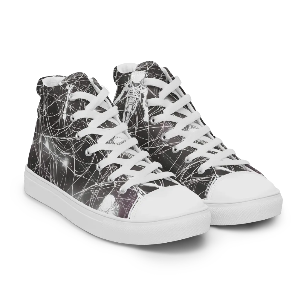 Void Weavers on Women's High Top Canvas Shoes — Right Front