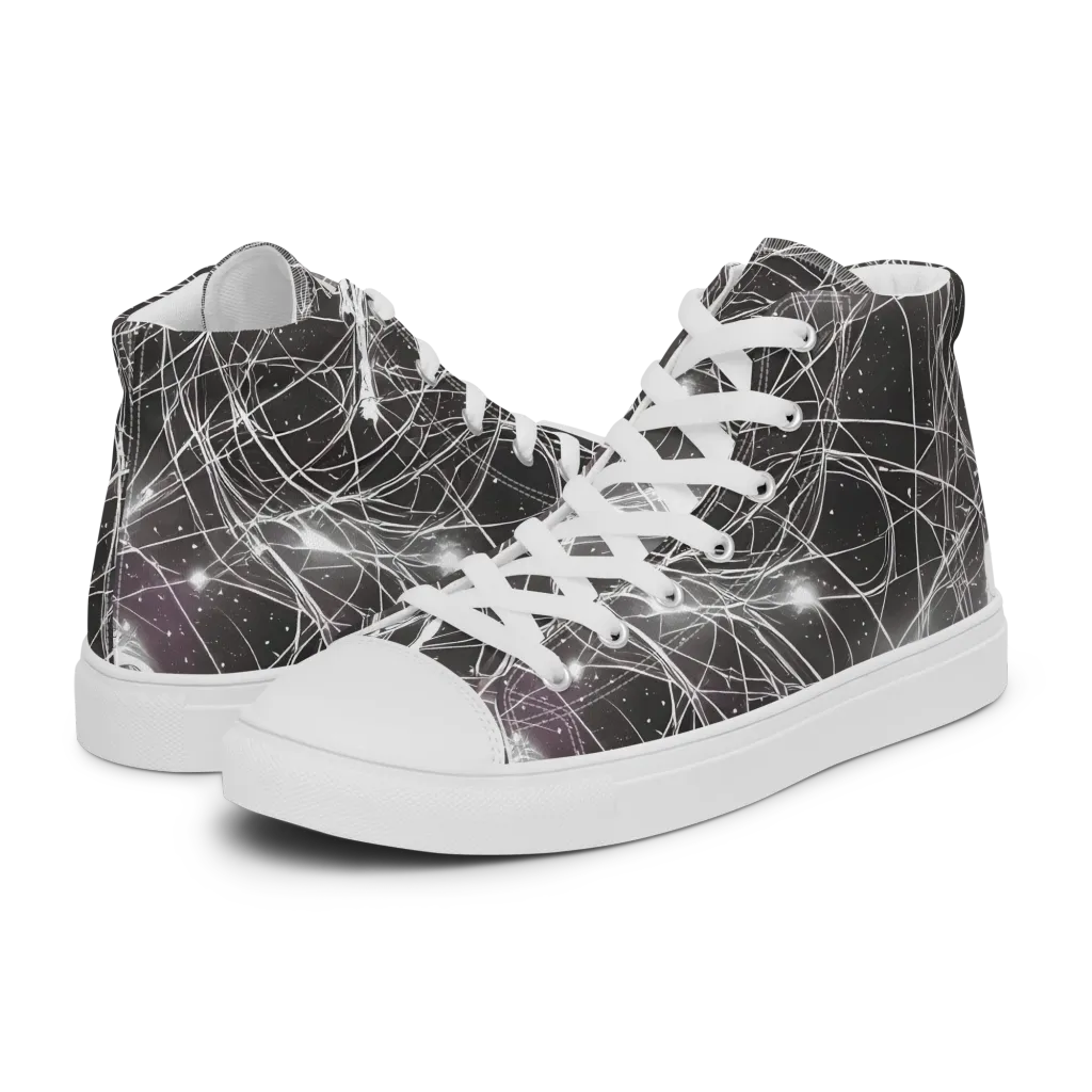 Void Weavers on Women's High Top Canvas Shoes — Left