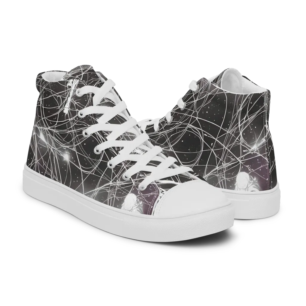 Void Weavers on Women's High Top Canvas Shoes — Right