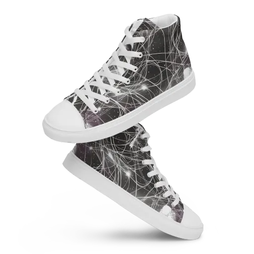 Void Weavers on a Women's High Top Canvas Shoes