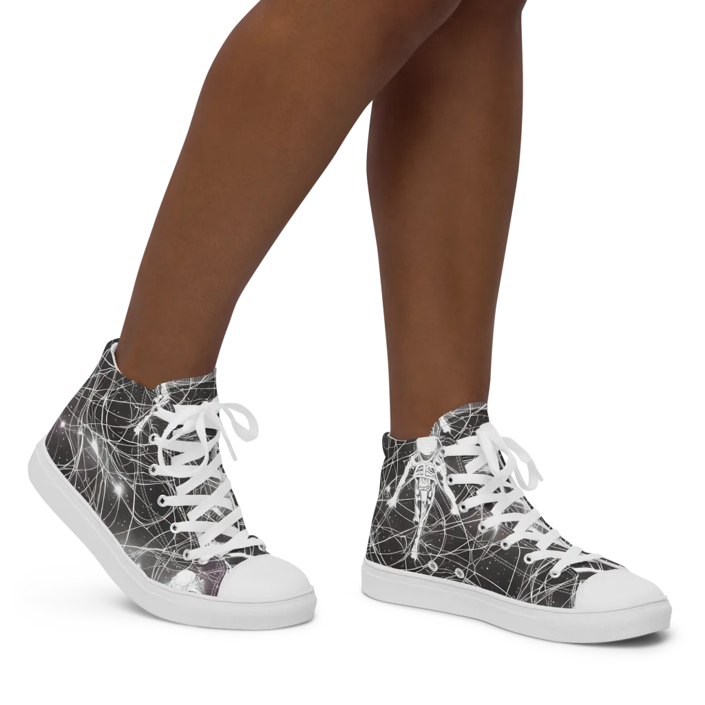 Void Weavers on Women's High Top Canvas Shoes — Right