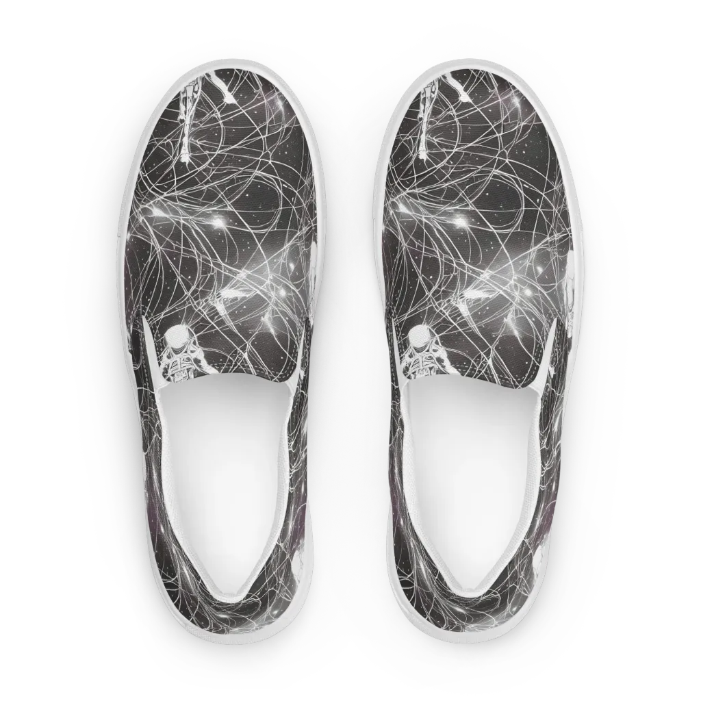 Void Weavers on Men's Slip-On Canvas Shoes — Front