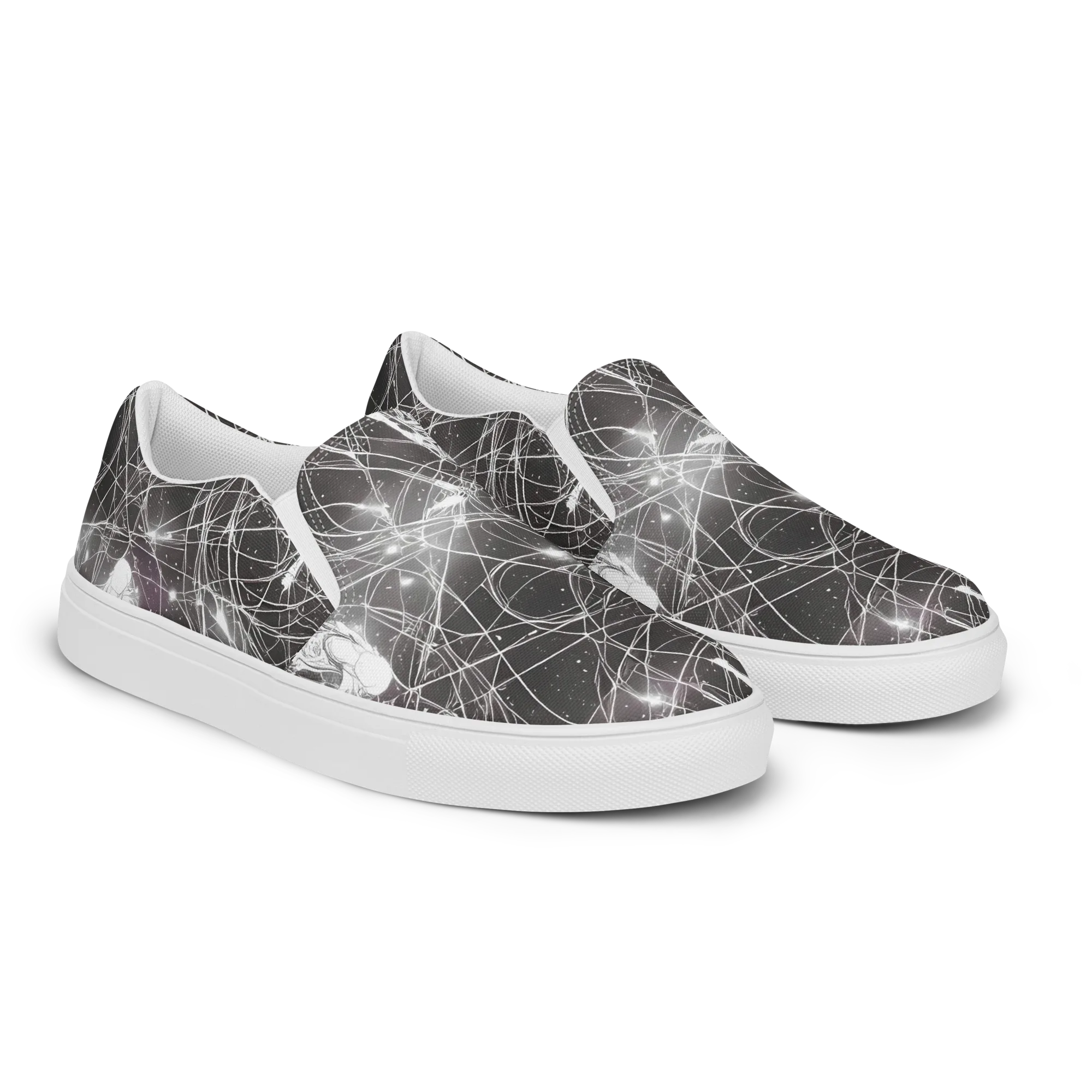 Void Weavers on Men's Slip-On Canvas Shoes — Right Front