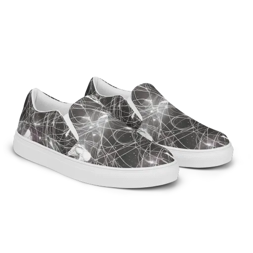 Void Weavers on a Men's Slip-On Canvas Shoes