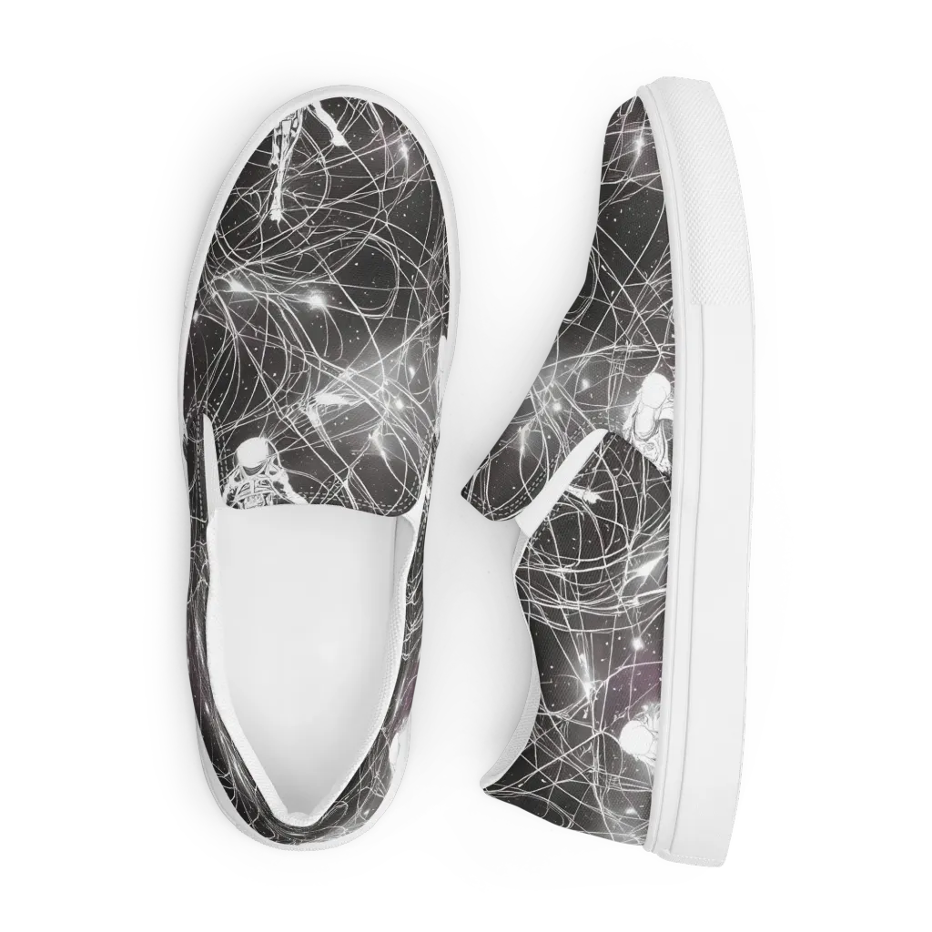 Void Weavers on Men's Slip-On Canvas Shoes — Front