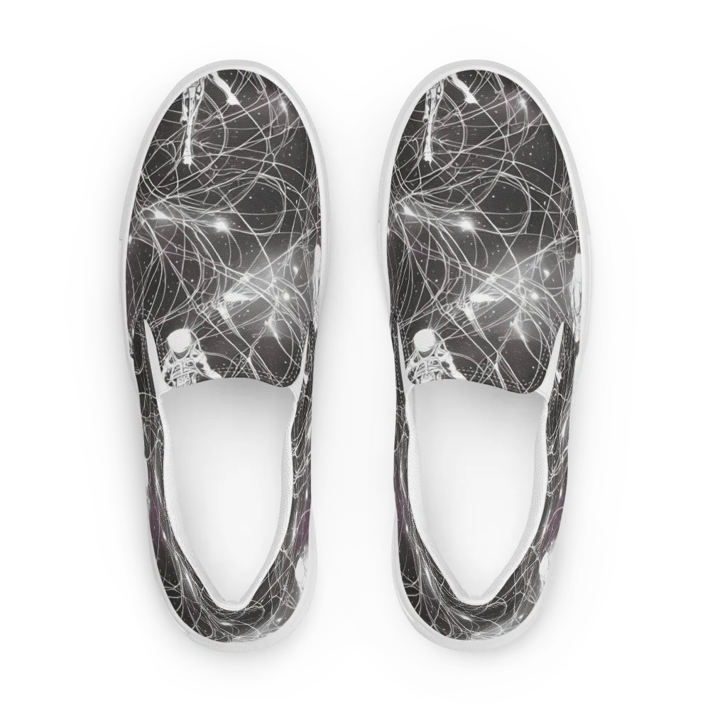 Void Weavers on Women's Slip-On Canvas Shoes — Front