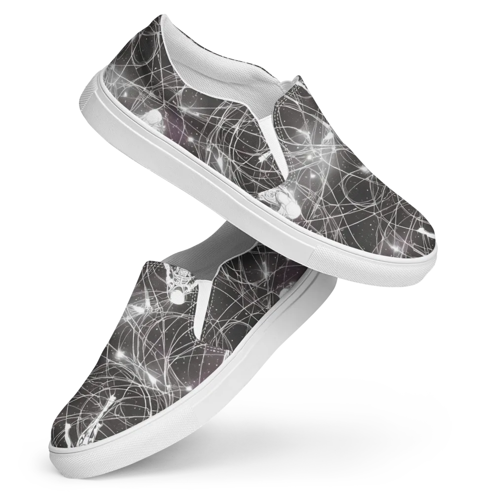 Void Weavers on Women's Slip-On Canvas Shoes — Front