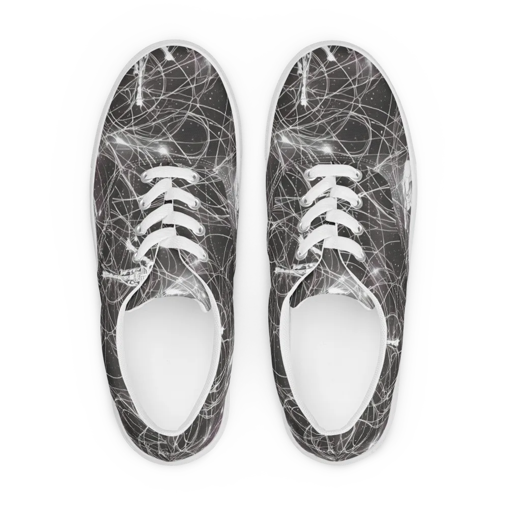 Void Weavers on Men's Lace-Up Canvas Shoes — Front