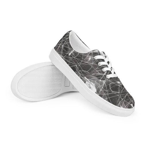 Void Weavers on a Men's Lace-Up Canvas Shoes