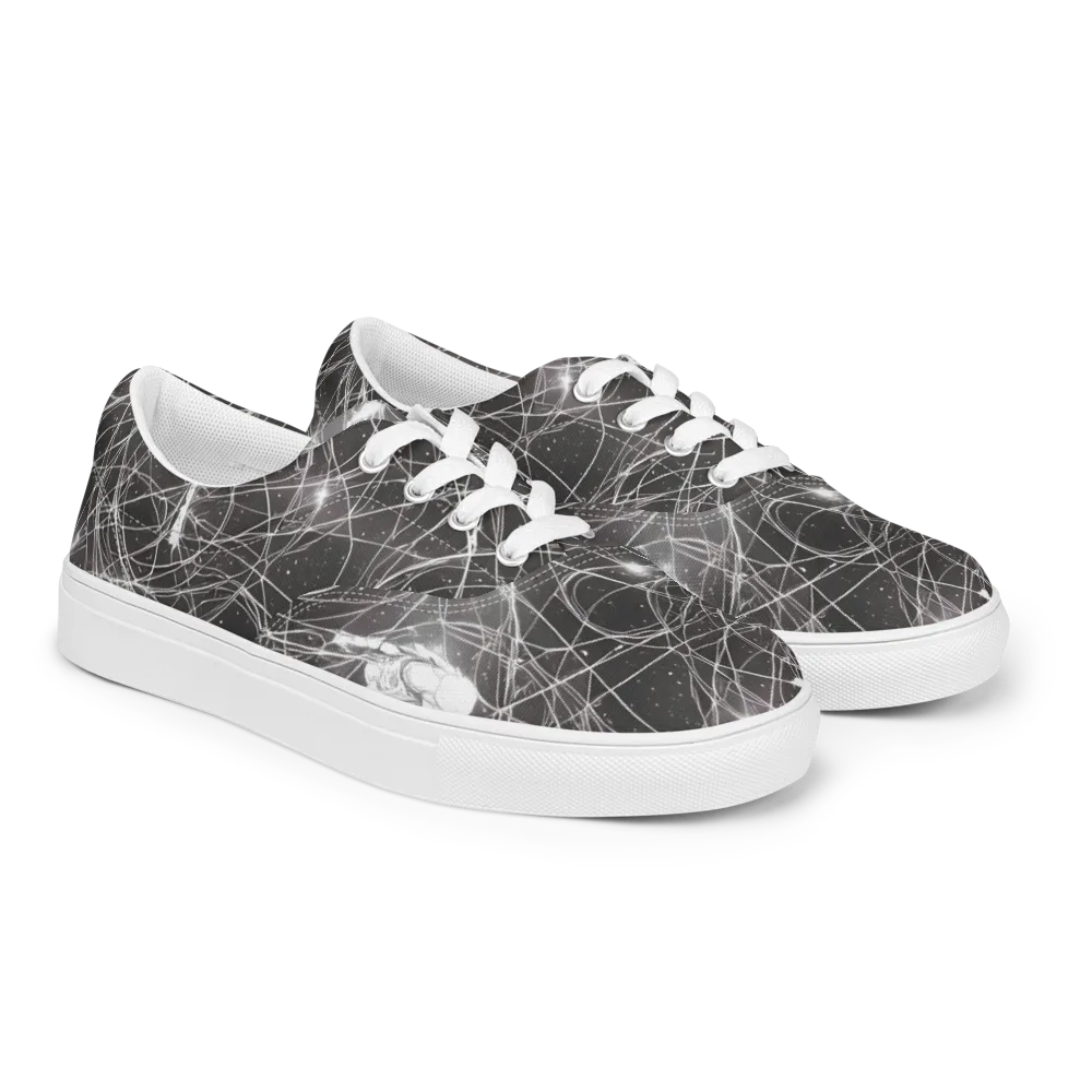 Void Weavers on Men's Lace-Up Canvas Shoes — Right Front