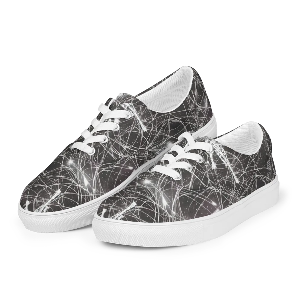 Void Weavers on Men's Lace-Up Canvas Shoes — Left Front