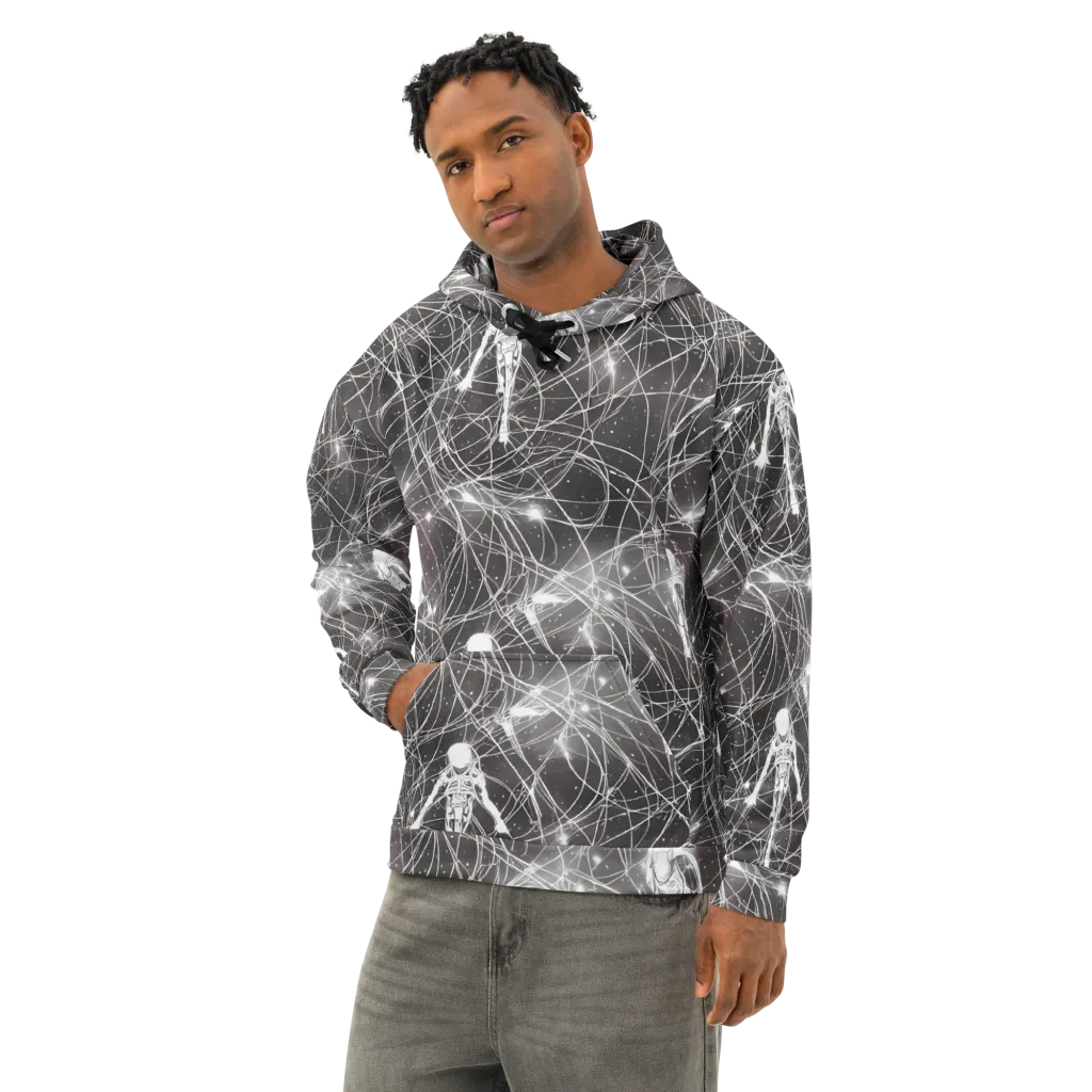 Void Weavers on Cotton Hoodie — Left Front