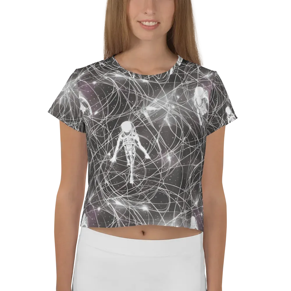 Void Weavers on Crop Tee — Front