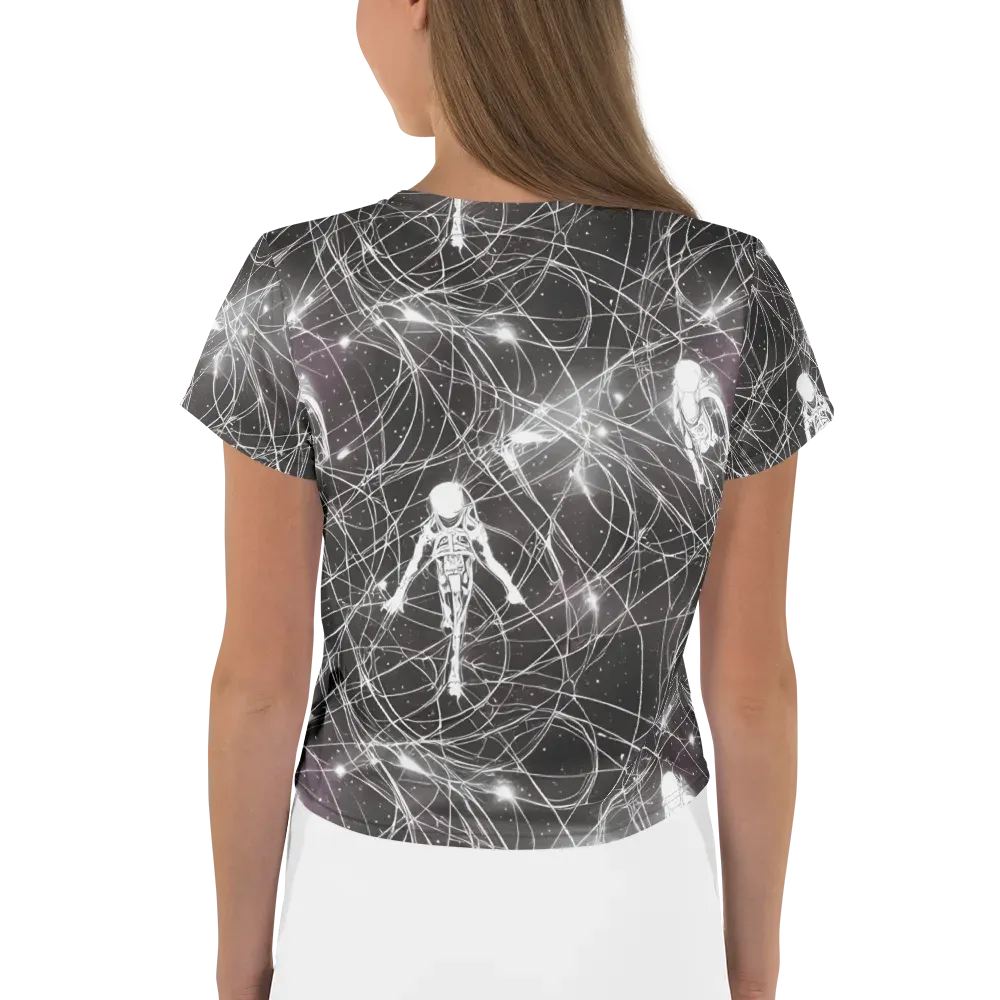 Void Weavers on Crop Tee — Back