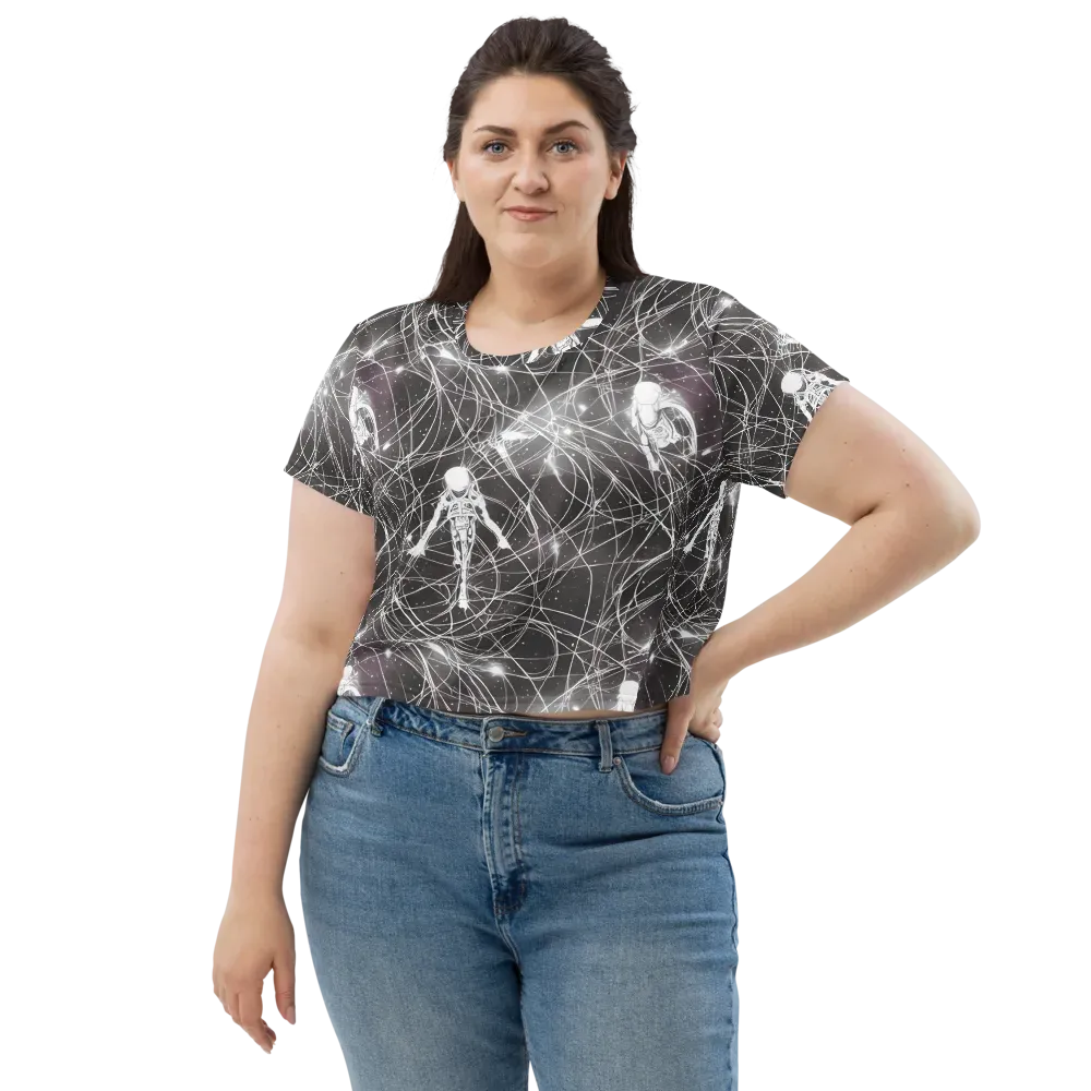 Void Weavers on Crop Tee — Front