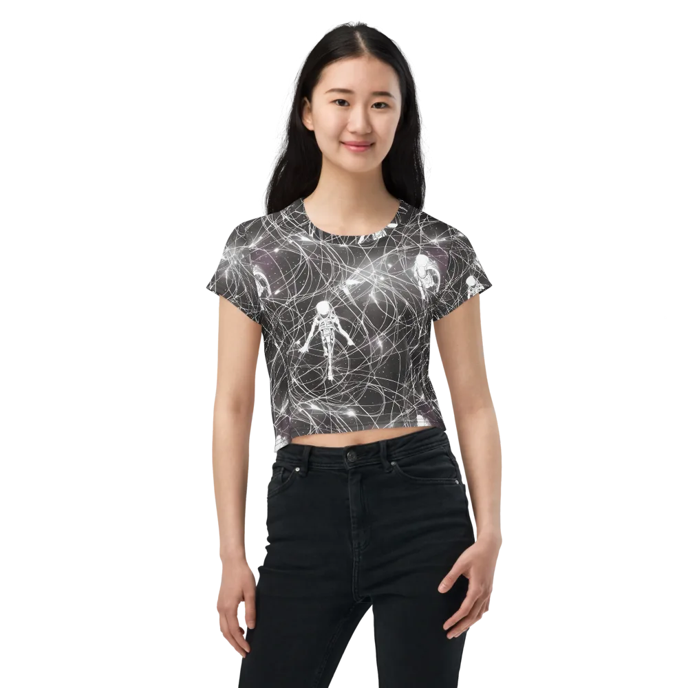 Void Weavers on Crop Tee — Front