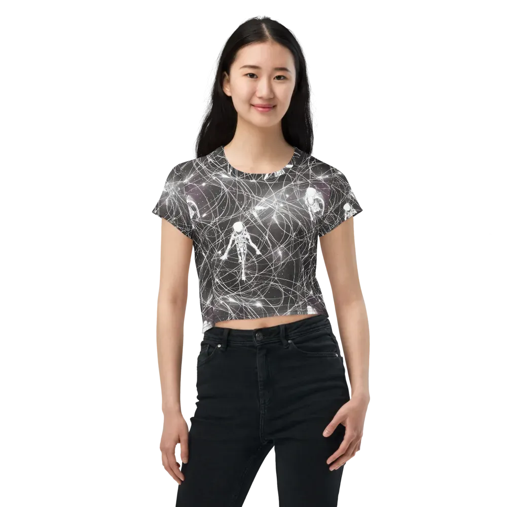 Void Weavers on Crop Tee — Front