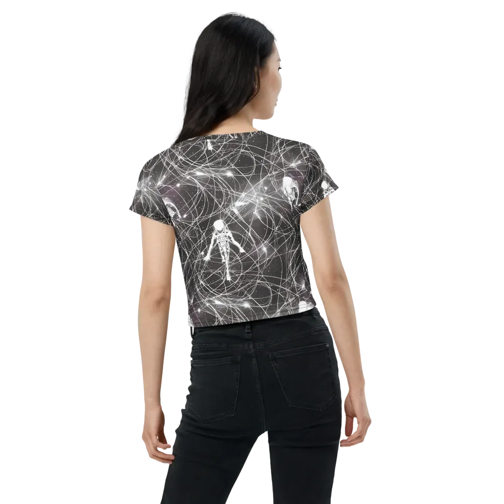 Void Weavers on Crop Tee — Back