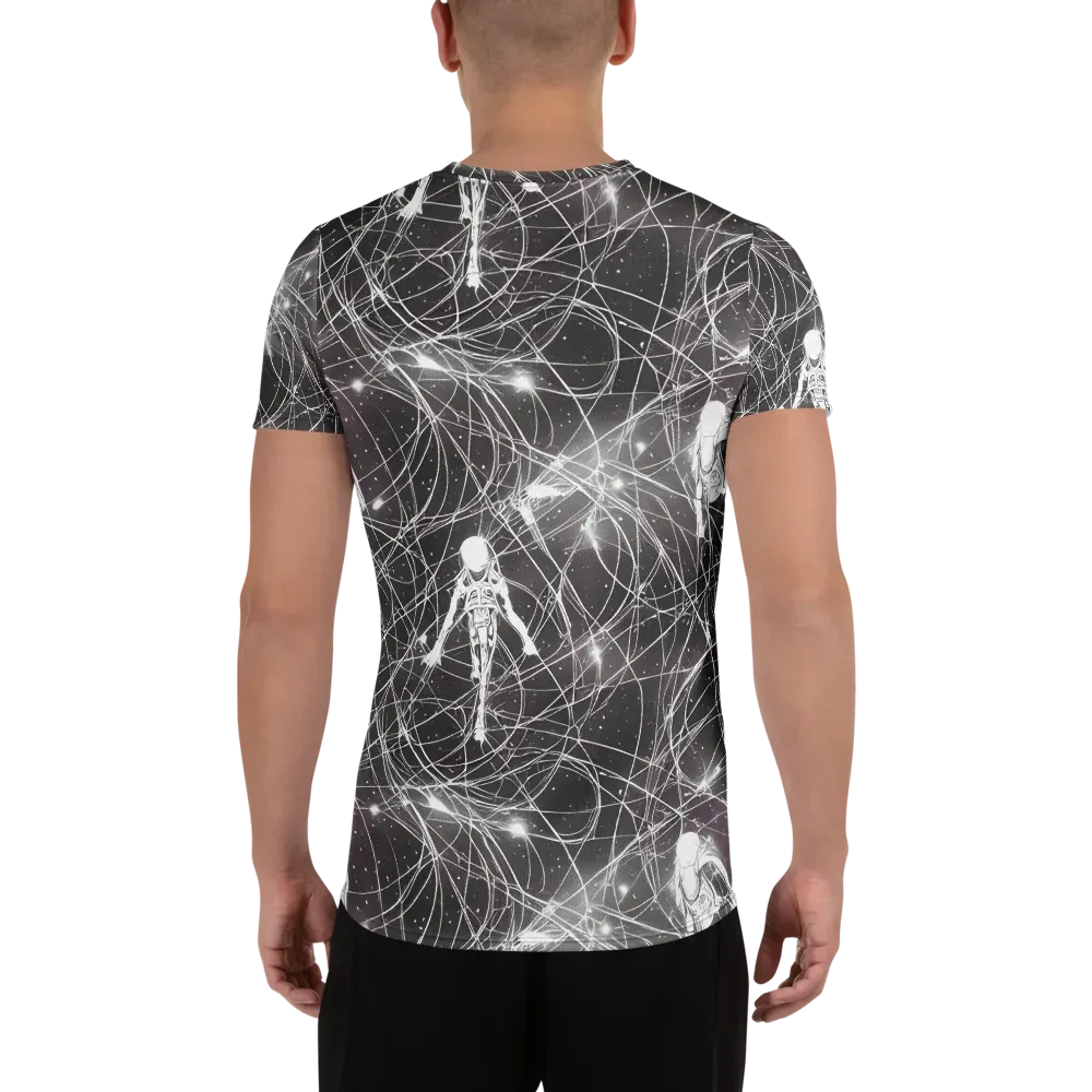 Void Weavers on Men's Athletic T-Shirt — Back