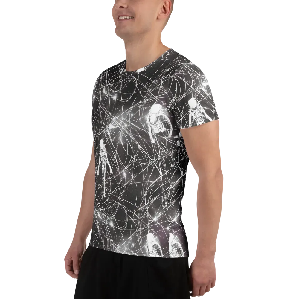 Void Weavers on Men's Athletic T-Shirt — Left