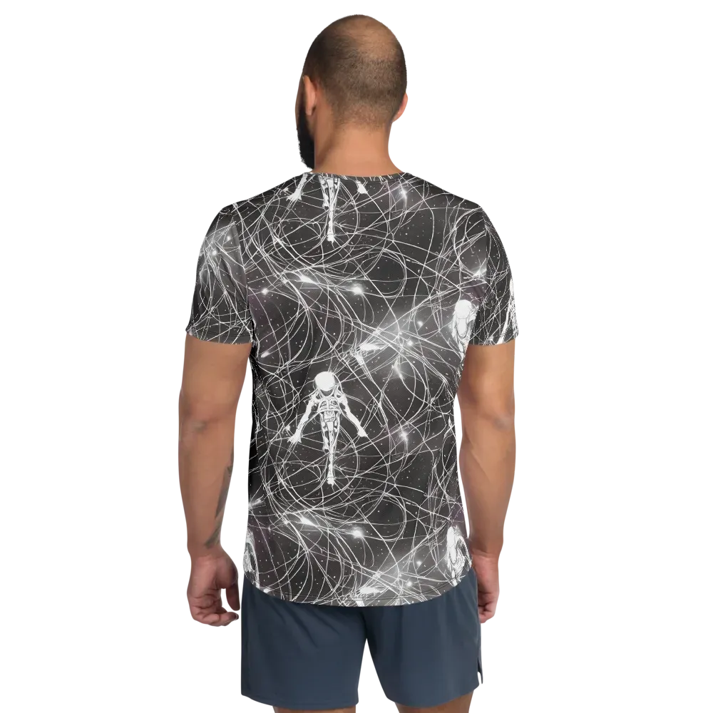 Void Weavers on Men's Athletic T-Shirt — Back