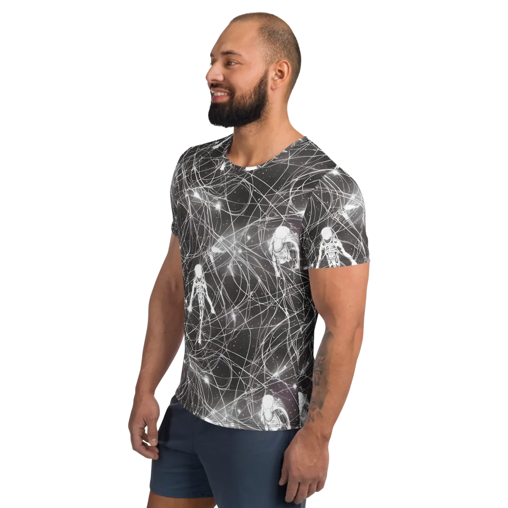 Void Weavers on Men's Athletic T-Shirt — Left