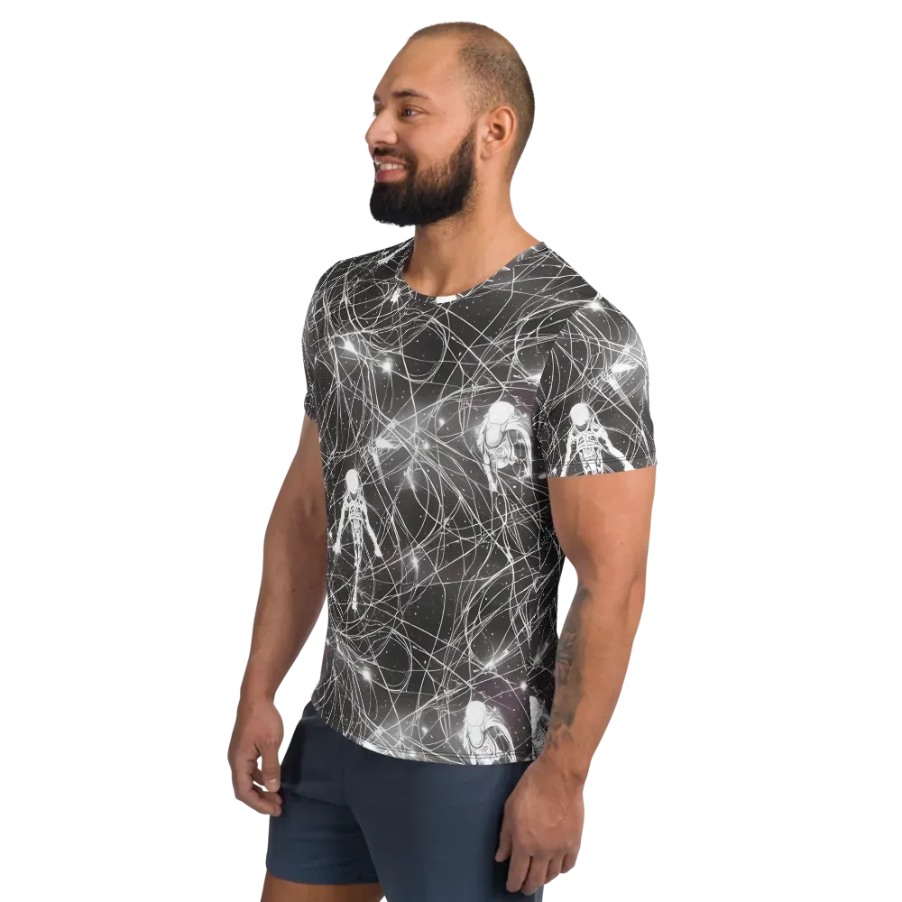 Void Weavers on Men's Athletic T-Shirt — Left