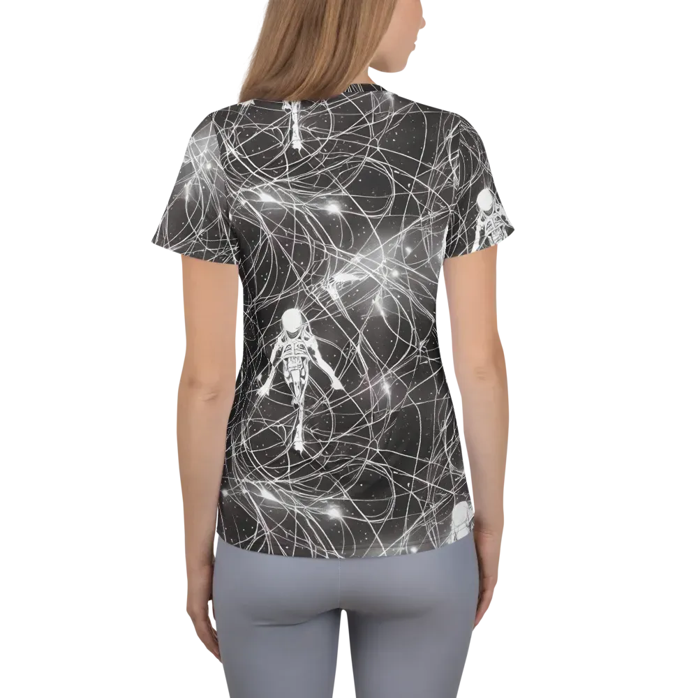 Void Weavers on Women's Athletic T-Shirt — Back