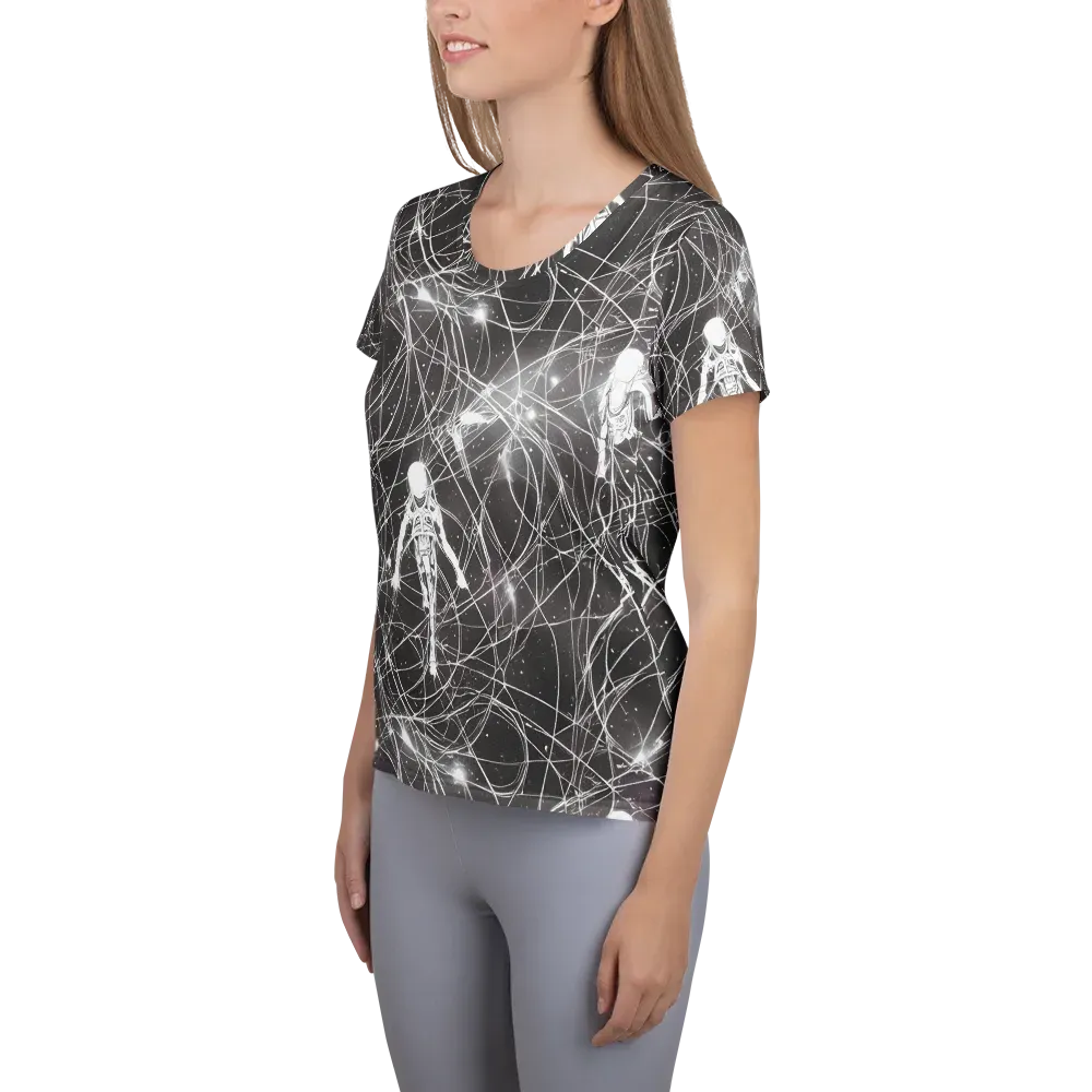 Void Weavers on Women's Athletic T-Shirt — Left