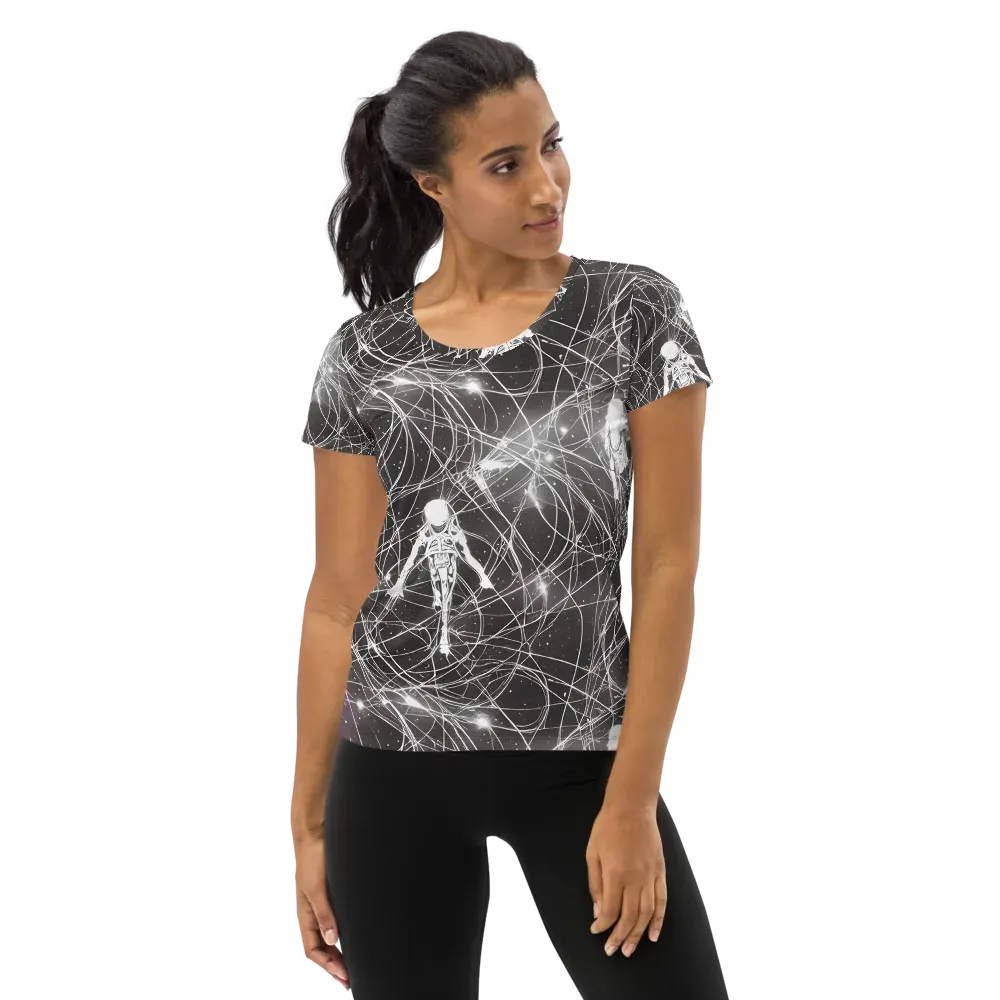 Void Weavers on Women's Athletic T-Shirt — Front