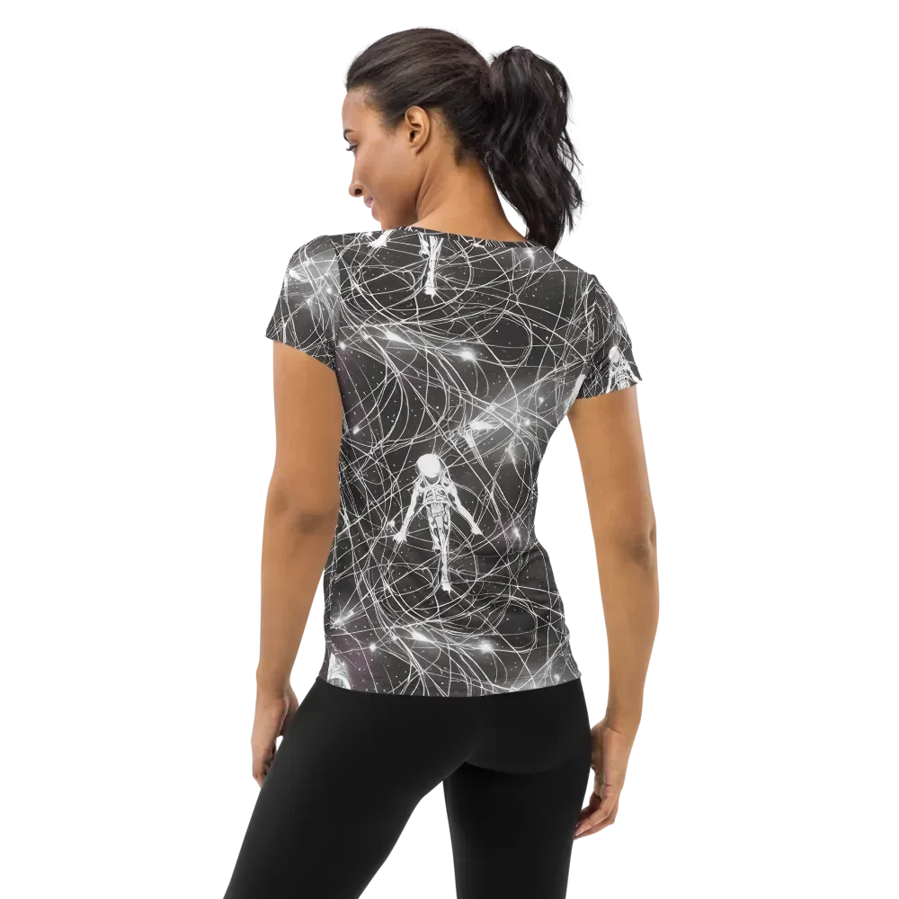 Void Weavers on Women's Athletic T-Shirt — Back