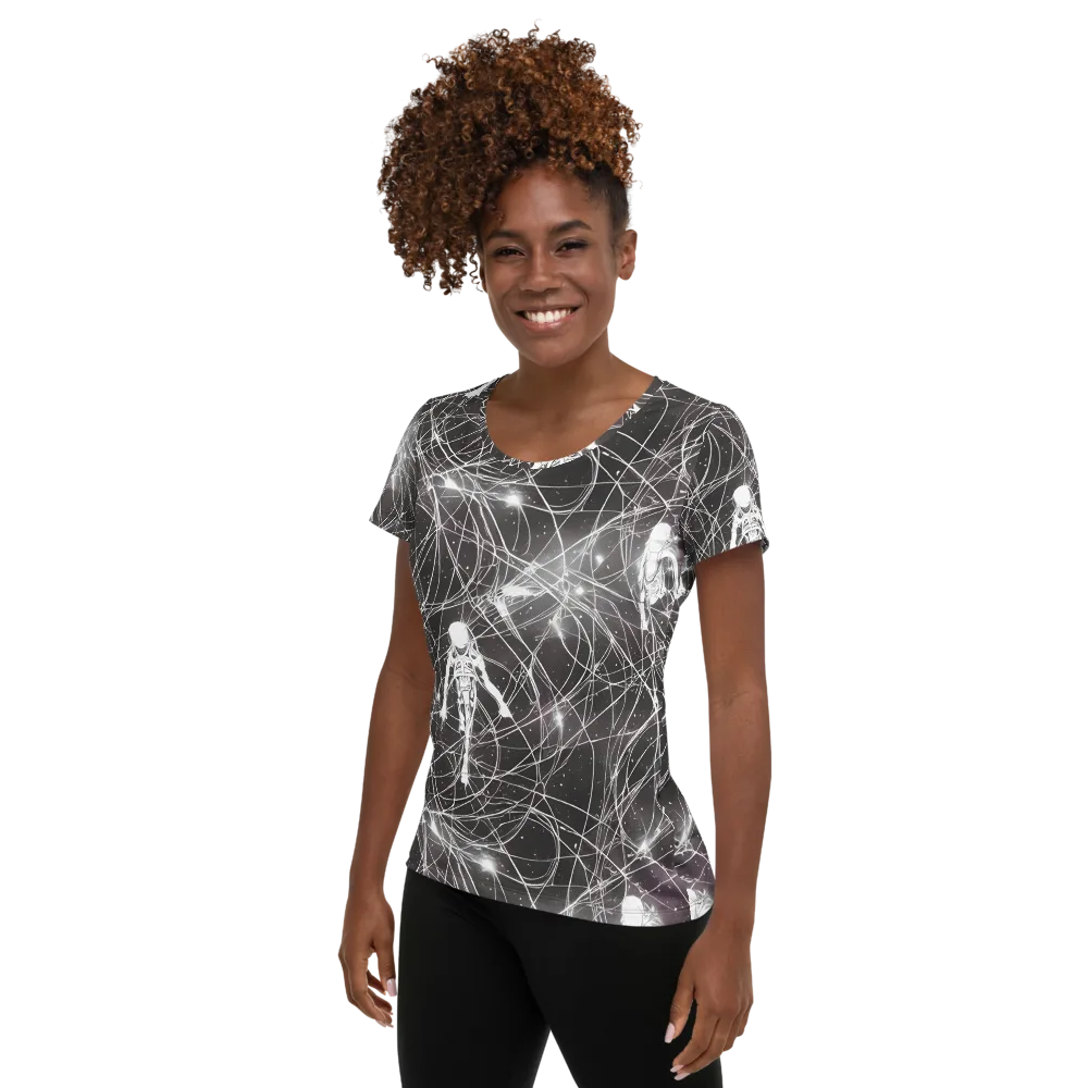 Void Weavers on Women's Athletic T-Shirt — Left