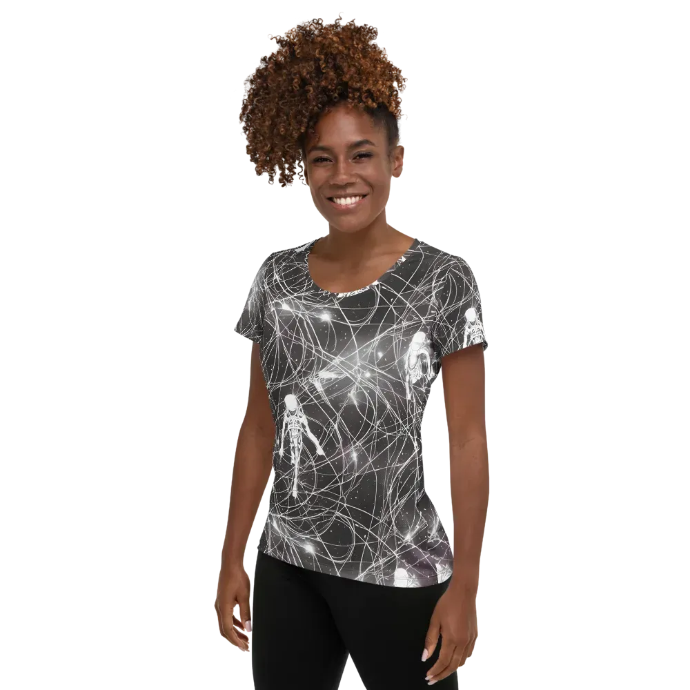 Void Weavers on Women's Athletic T-Shirt — Left