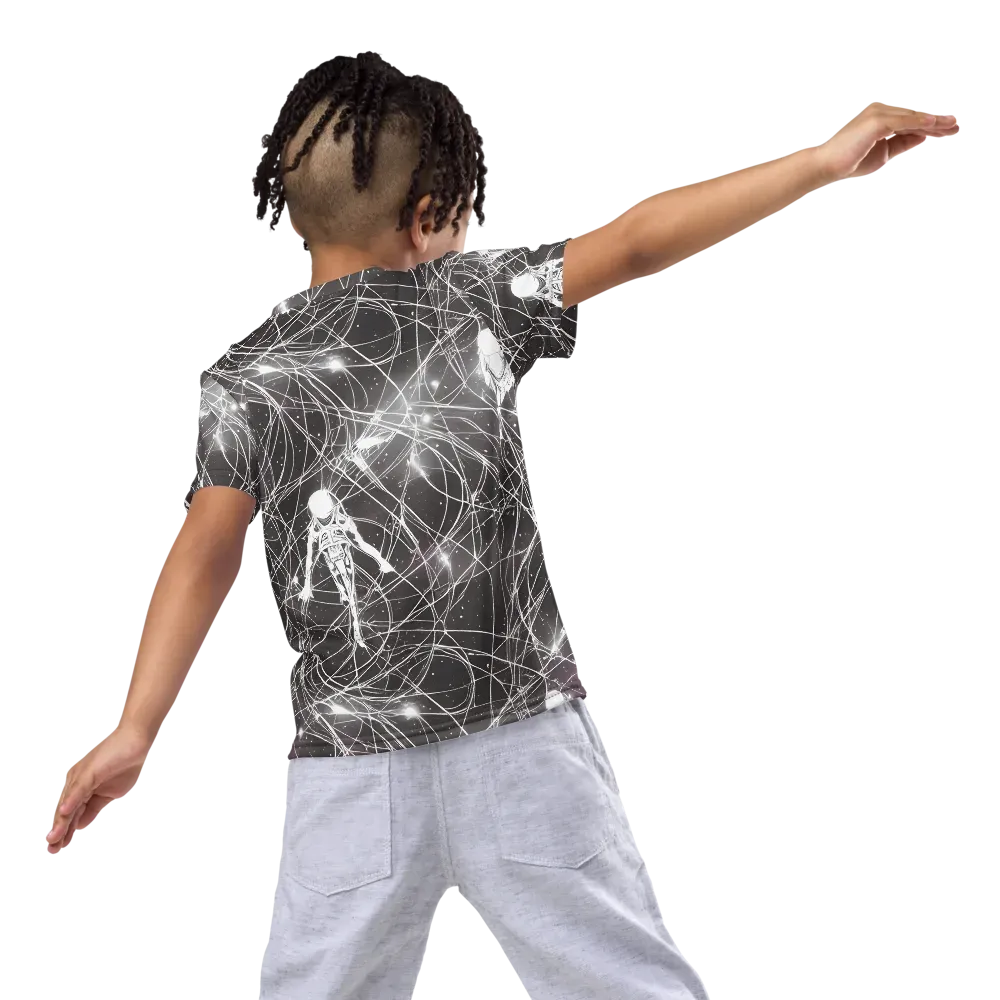 Void Weavers on Kids Crew Neck T-Shirt — Back