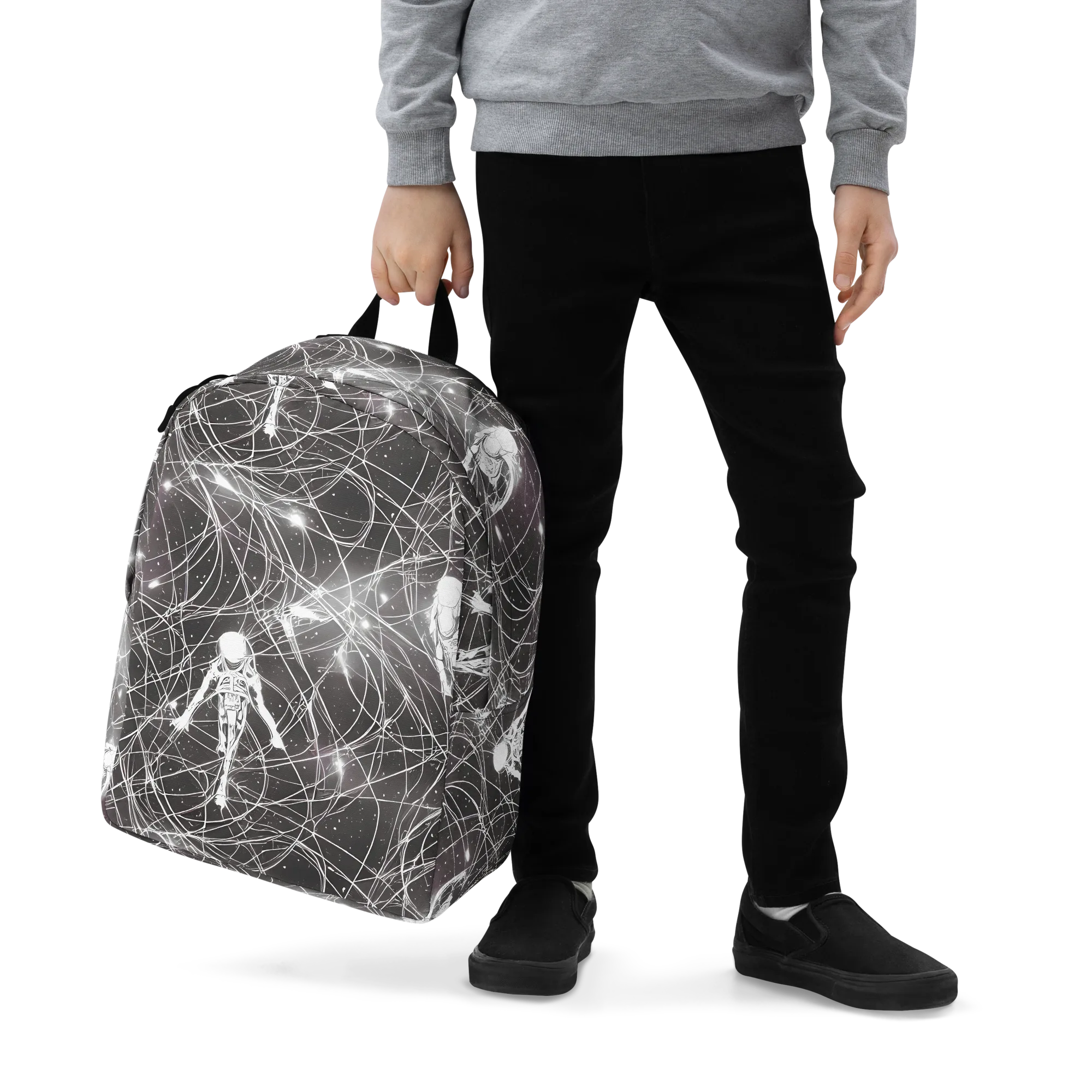 Void Weavers on Minimalist Backpack — Zoomed-in