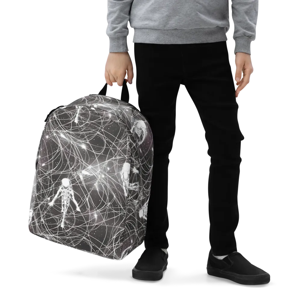 Void Weavers on Minimalist Backpack — Zoomed-in
