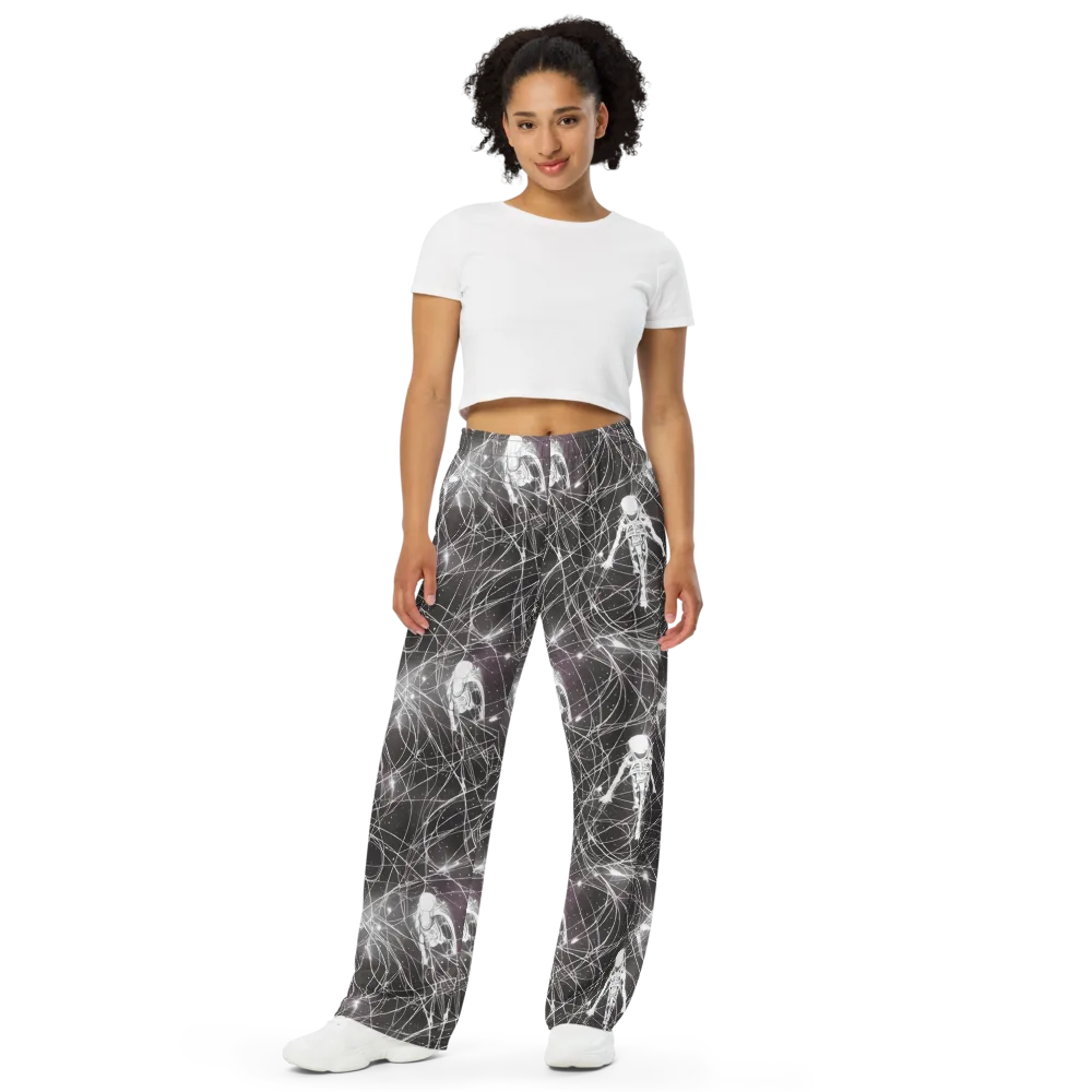 Void Weavers on Wide-Leg Pants — Front